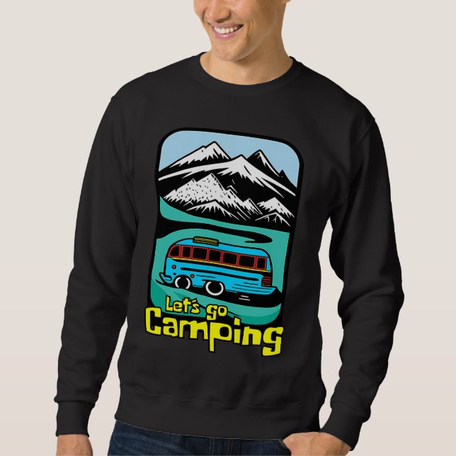 Sudadera Exploring the Great Outdoors  Let's go Camping (Anverso)