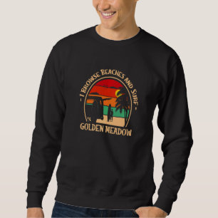 Sudadera Exploro Playas Y Surf De Golden Meadow Surfing Lo