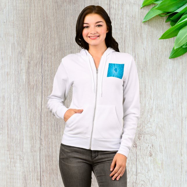Sudadera Explosión de Estrella Azul Silueta del Estado de I (Subido por el creador)