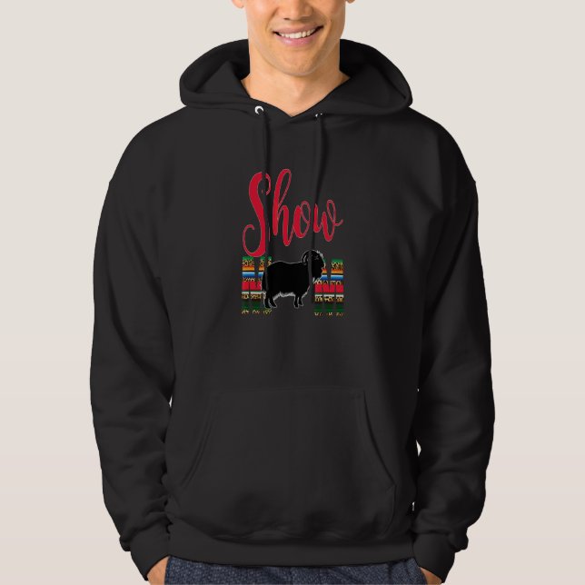 Sudadera Exposición de Ganado Mamá Cabra Angora Serape Gran (Anverso)