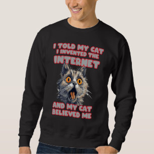 Sudadera Expresión divertida de gato para los amantes de lo