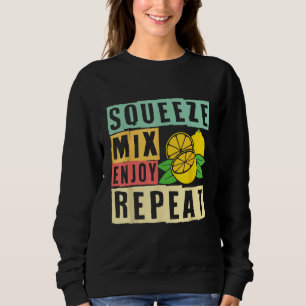 Sudadera Exprimir Mezclar Disfrutar Repetir Puesto de Limon