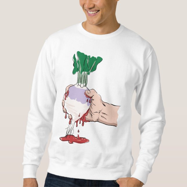 Sudadera Exprimir sangre de un nabo (Anverso)