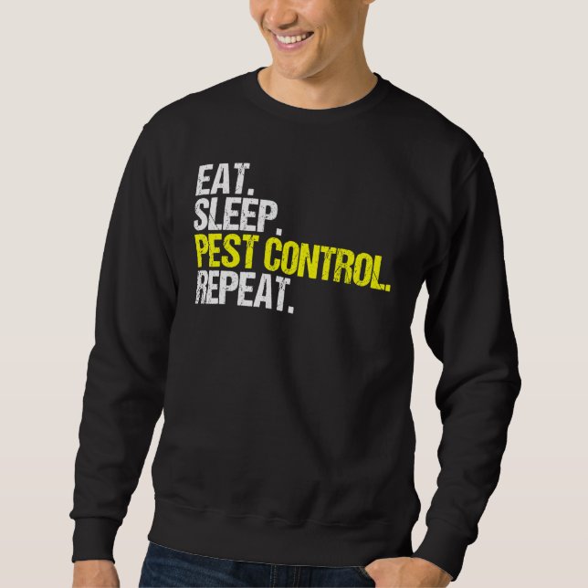 Sudadera Exterminador de repetición del control de plagas d (Anverso)