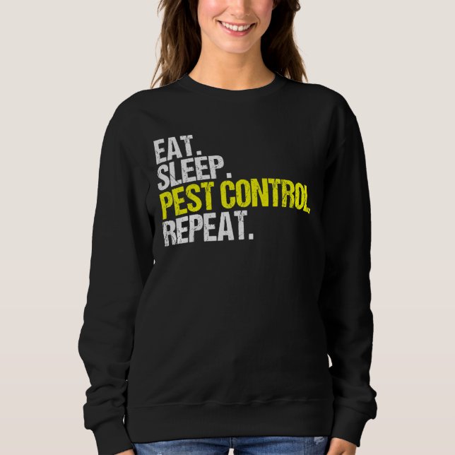 Sudadera Exterminador de repetición del control de plagas d (Anverso)