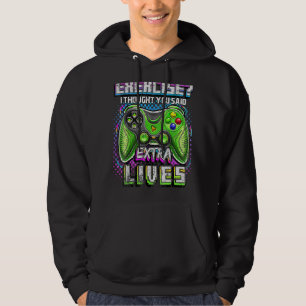 Sudadera Extra Lives Video Controller Retro Gamer Boy