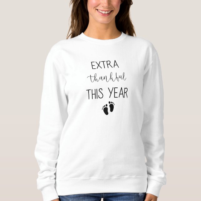 Sudadera Extra Thankful This Year Mom  (Anverso)