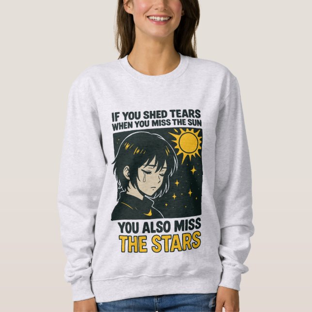 Sudadera Extrañar las estrellas (Anverso)