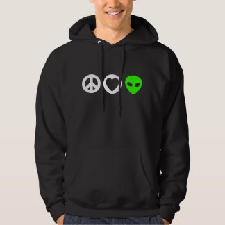 Sudadera Extranjero del amor de la paz
