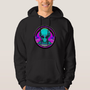 Sudadera Extranjero terrestre volando un OVNI