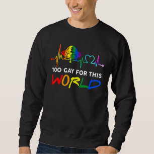 Sudadera Extranjeros gay Heartbeat Orgullo Spaceship Ufo Al