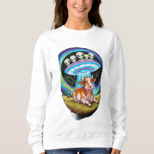 Sudadera Extranjeros secuestrando vacas pero la vaca parece