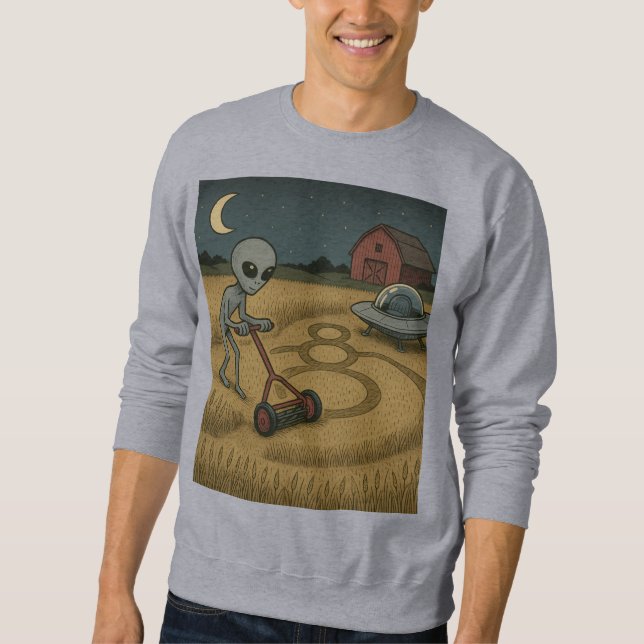 Sudadera Extraño espacial gracioso de la ciencia ficción de (Anverso)