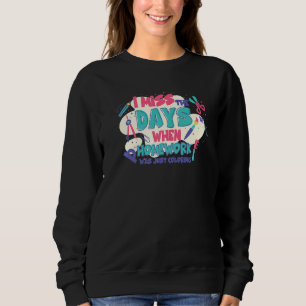 Sudadera Extraño Los Días En Que La Tarea De La Casa Estaba