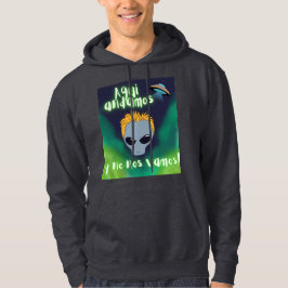 Sudadera extraterrestre aquí estamos y no nos vamos , ovni,