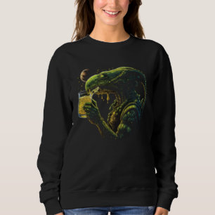 Sudadera Extraterrestre bebiendo cerveza OVNI Extraterrestr