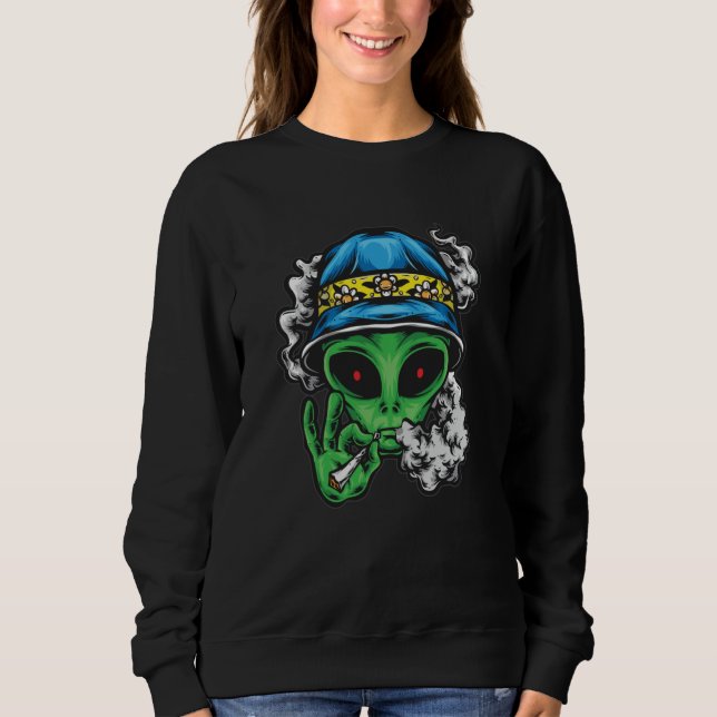 Sudadera Extraterrestre Relajado (Anverso)