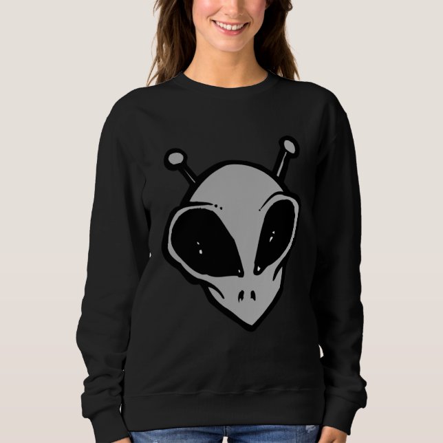 Sudadera Extraterrestrial Life Roswell Grey Men Women Teen  (Anverso)