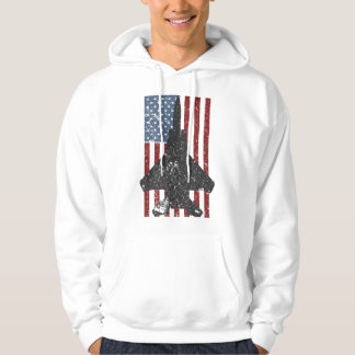 Sudadera F-15 Eagle Avión de Combate Color Vintage Bandera 