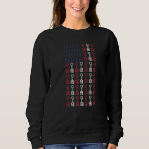 Sudadera F Americano De Conexión Mecánica De Rod Y Tiras De