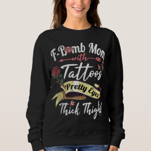 Sudadera F Bomba Mamá Tattoos Bonitos Ojos Gruesos Lámparas
