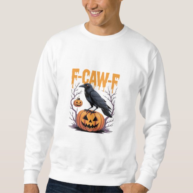 Sudadera F-Caw-F Classic Halloween Raven Pumpkin Tee - Spoo (Anverso)