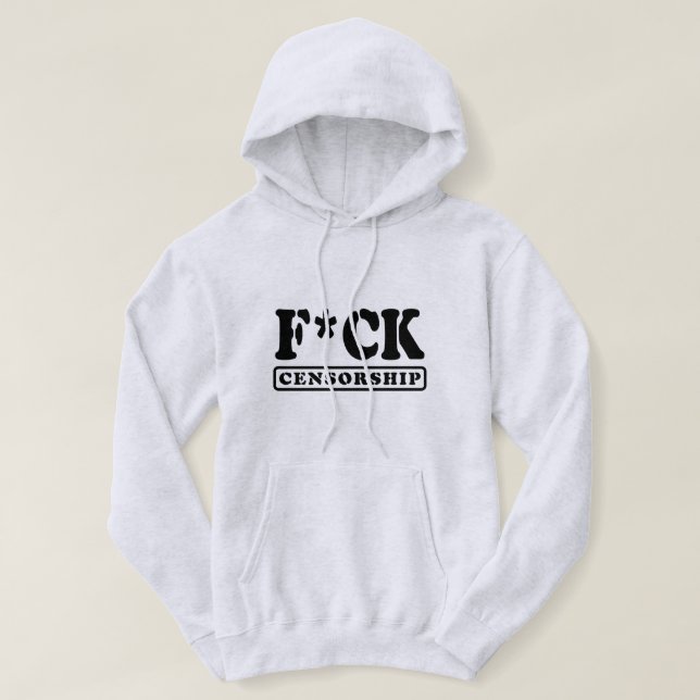 SUDADERA F*CK CENSORSHIP (Diseño del anverso)