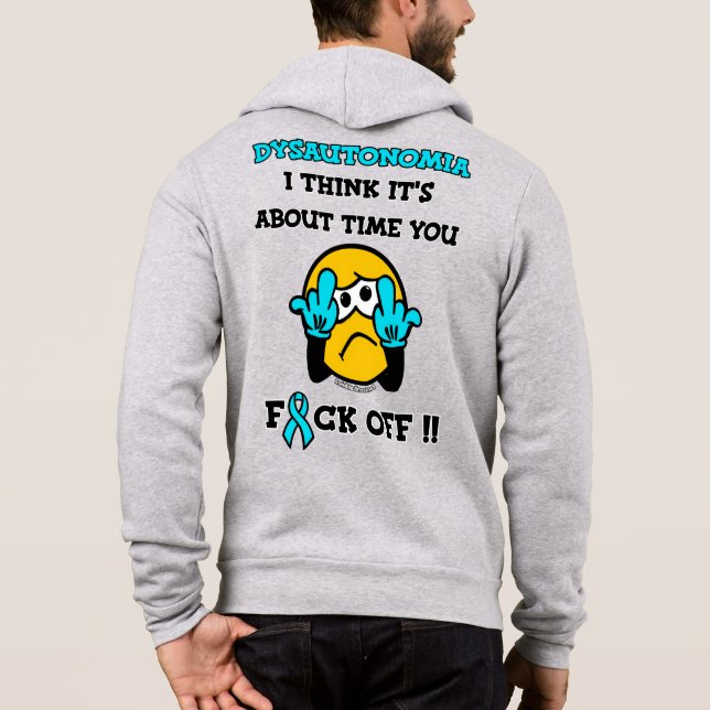 Sudadera F#CK OFF...Disautonomía (Reverso)