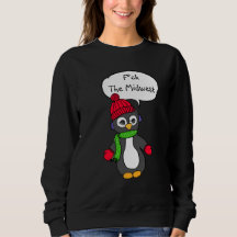 F. La divertida camiseta del clima pingüino del me