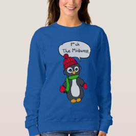 Sudadera F. La divertida camiseta del clima pingüino del me