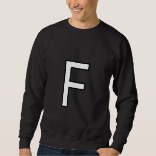 Sudadera F Letra alfabeta mayúscula mamá número de palabra 