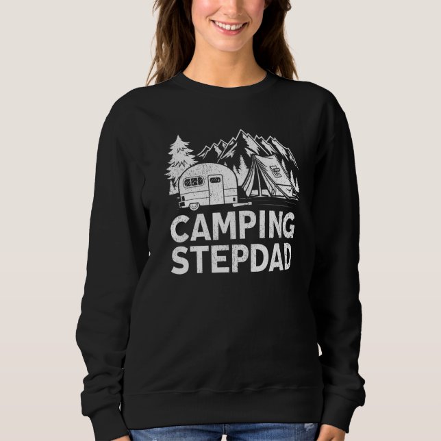 Sudadera Fa de Mens Camping Stepdad (Anverso)