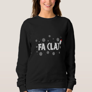 Sudadera Fa (La) 8 Santa Red Plaid Claus Fa La Math