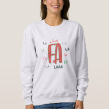 Fa La Adorable Mujeres Navidades Hoodie