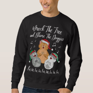 Sudadera Fa La La La La Navidades Kitties Funny Holiday Cat