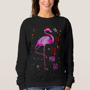 Sudadera Fa La La Mingo Flamingo para Navidades Flamingo