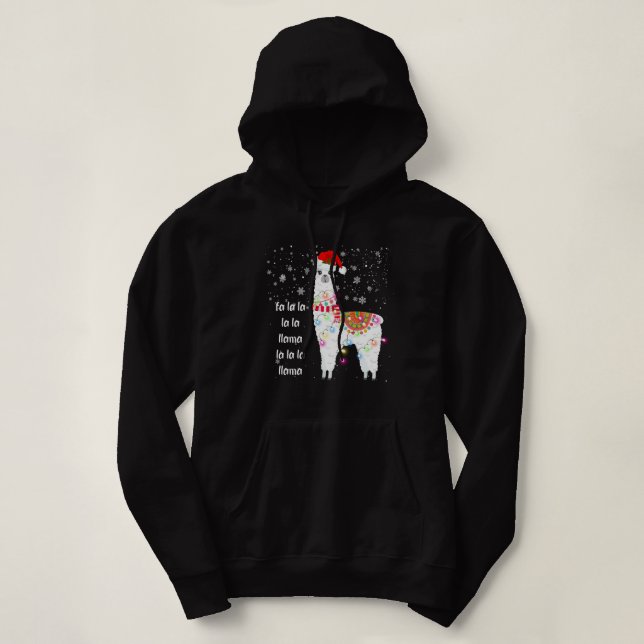 Sudadera Fa La Llama - Navidades Llama Niños (Diseño del anverso)