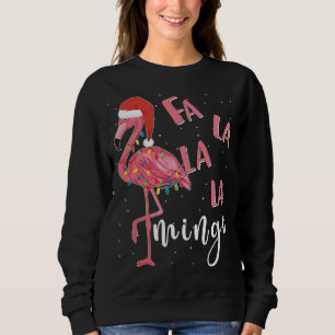 Sudadera Fa La Mingo Cute Flamingo Navidades Fla