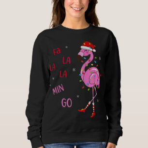 Sudadera Fa La Mingo Navidades Flamingo Tree Lights Sant'S