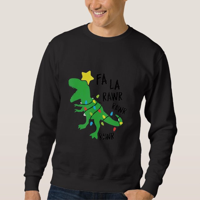 Sudadera Fa Ra Ra Rawr Santa Rex Dinosaur Christmas Dino Xm (Anverso)