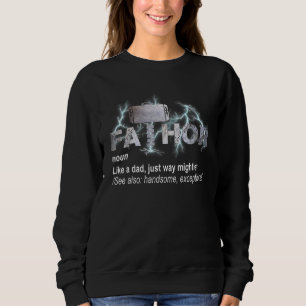 Sudadera Fa Thor Como Dad Solo Camisas Más Fuertes Para Hom