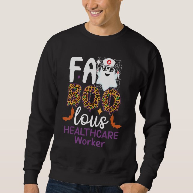 Sudadera Faboolous Healthcare Worker Halloween  for Nursing (Anverso)