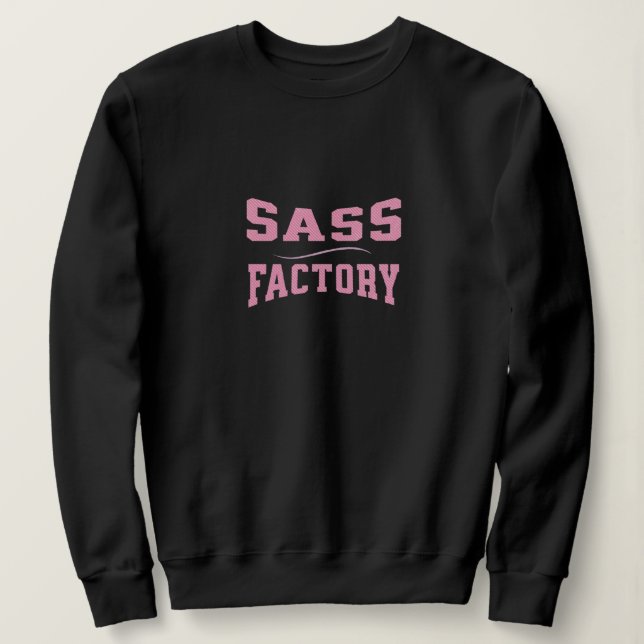 Sudadera Fábrica Sass - Gracioso (Anverso del diseño)