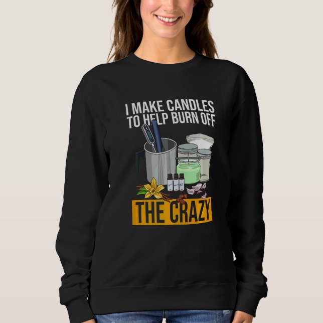 Sudadera Fabricación de velas para un fabricante de velas   (Anverso)