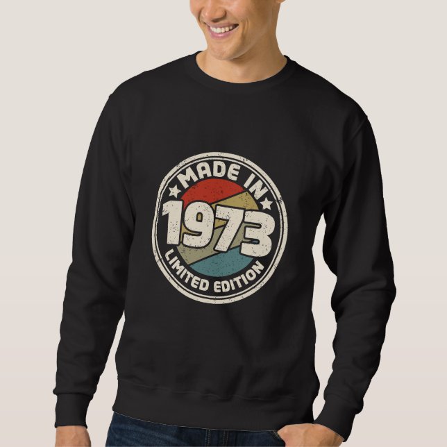 Sudadera Fabricado En 1973ª Edición Limitada Vintage (Anverso)