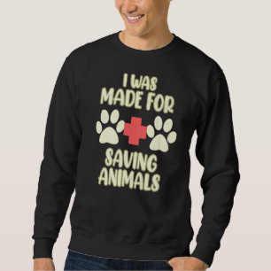 Sudadera Fabricado Para Salvar Animales Veterinarios Veteri