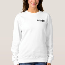 Fabricado por MERLIN White Sweatshirt Crewneck