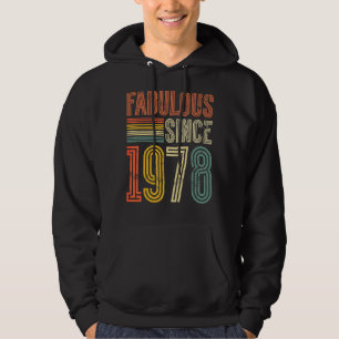 Sudadera Fabuloso desde 1978 Niño Chica Mujer Cumpleaños Re