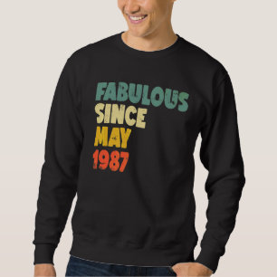 Sudadera Fabuloso desde mayo de 1987 Niño Chica Mujer Birth