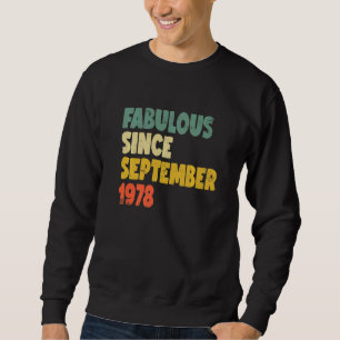 Sudadera Fabuloso Desde Septiembre De 1978 Niño Chica Mujer